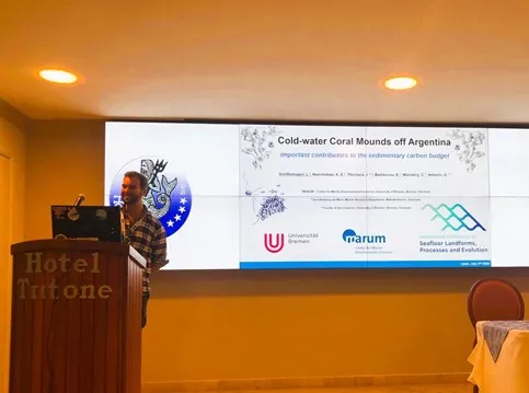 Luis during his presentation