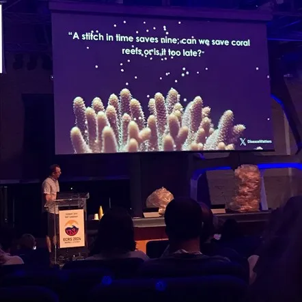 Michael Sweet during his presentation