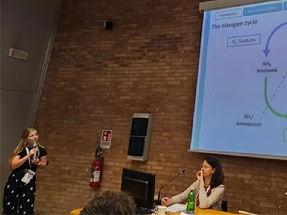 Claudia presenting at the ECRS 2024