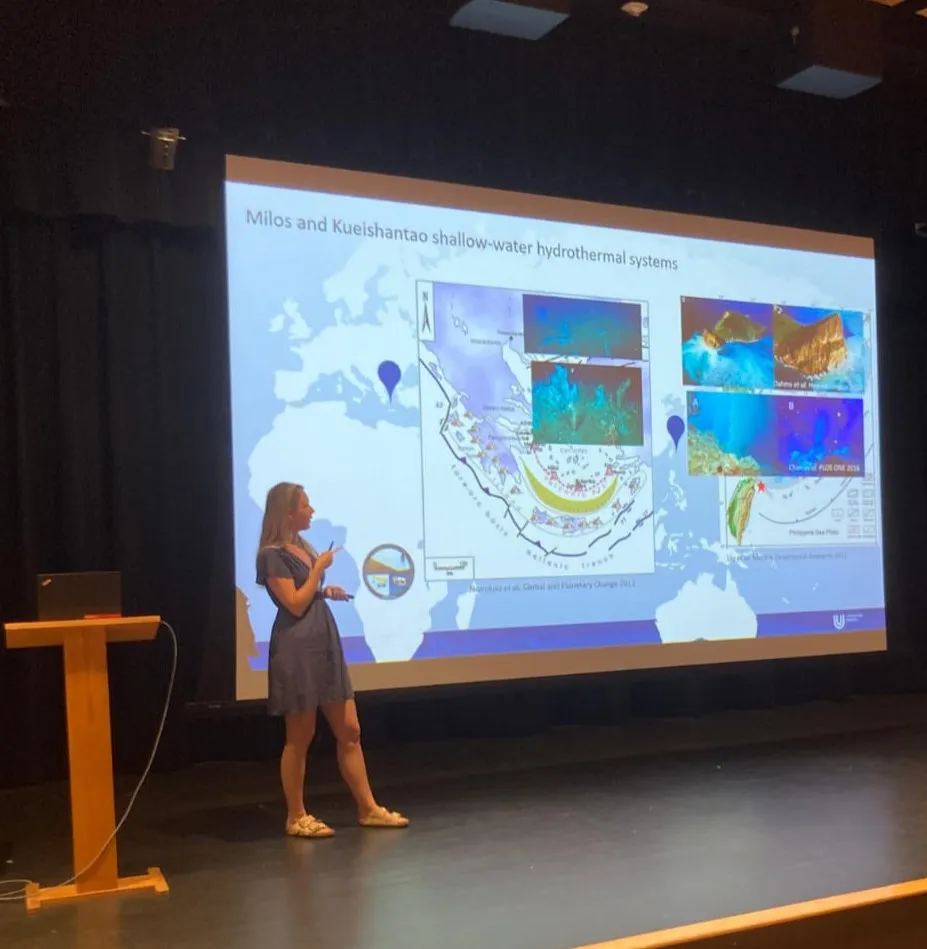 Joely giving her presentation