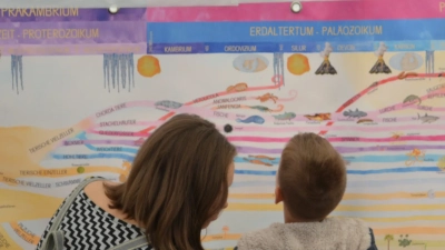 Abbildung zeigt Kinder bei einem Schullabor-Workshop bei Explore Science.
