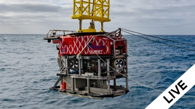 Die Tauchgänge des ROV MARUM-QUEST können live verfolgt werden. Foto: MARUM – Zentrum für Marine Umweltwissenschaften, Universität Bremen