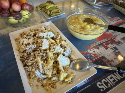 Kaiserschmarrn als Nachspeise auf der FS Sonne. Foto: MARUM – Zentrum für Marine Umweltwissenschaften, Universität