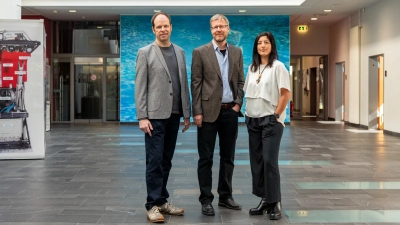 Das neue Direktorium (von links): Kai-Uwe Hinrichs, Kai Bischof und Elda Miramontes. Foto: MARUM – Zentrum für Marine Umweltwissenschaften, Universität Bremen; V. Diekamp