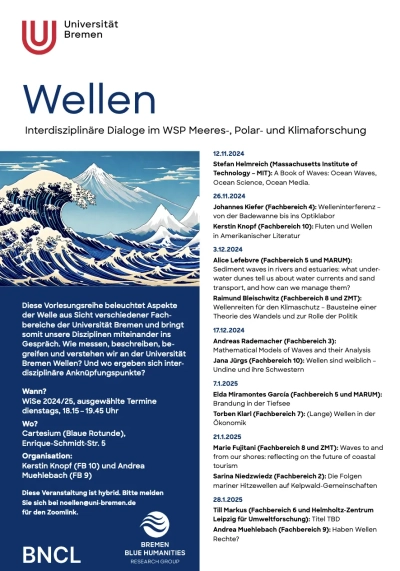 Ankündigungsflyer. Grafik: Bremen NatureCultures Lab