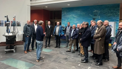 Der Beirat des GMT wurde in der Sitzungspause durch das MARUM geführt. Fotos: Foto: MARUM – Zentrum für Marine Umweltwissenschaften, Universität Bremen