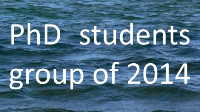Monthly Research Seminar - group of 2014