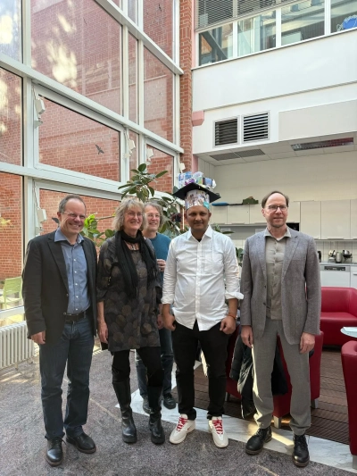 Jewel Das with his defence committee