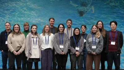 Nachwuchswissenschaftler:innen des DFG-Schwerpunktprogramms „Tropische Klimavariabilität & Korallenriffe“ (SPP 2299) auf ihrem Treffen am MARUM im März 2025. Foto: Larissa Roy