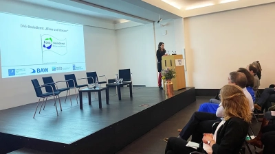 Zweiter Impulsvortrag von Rita Seiffert (BAW). Foto: MARUM – Zentrum für Marine Umweltwissenschaften, Universität Bremen; J. Nitsch