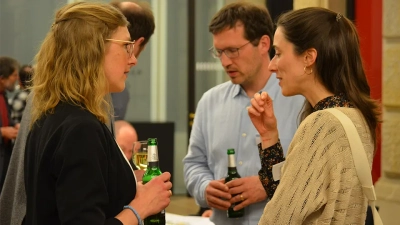 Get-together nach der Podiumsdiskussion Foto: MARUM – Zentrum für Marine Umweltwissenschaften, Universität Bremen; U.Prange