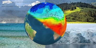 The figure illustrates Earth System Modeling.