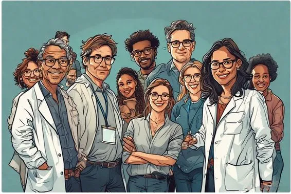 a diverse group of senior scientists