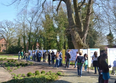 open-air poster session