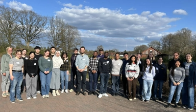 a ngroup of doctoral researchers