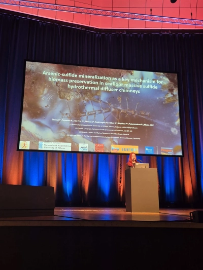 Evangelia Dimou during her presentation