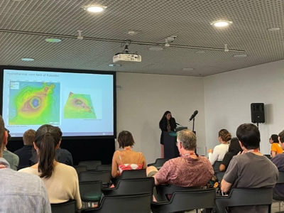 Eirini Anagnostou during her presentation