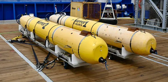 Abbildung zeigt automatische Unterwasser-Vehikel (AUVs) des MBARI