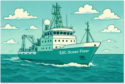 Research vessel "EXC Ocean Floor"