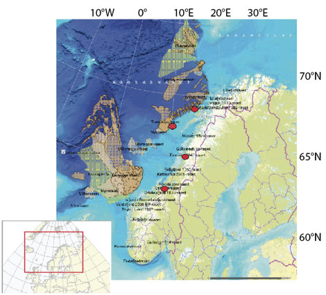 Map of the study sites