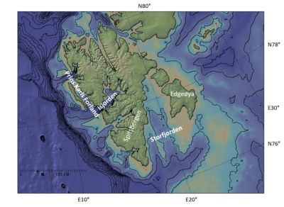Map of Svalbard