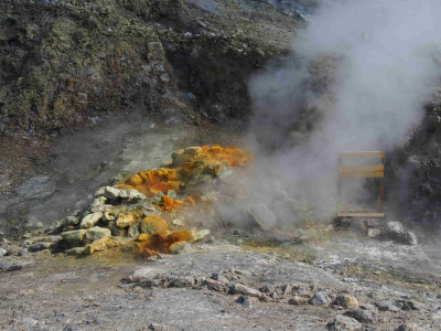 Fumarole in  the Solfatara crater