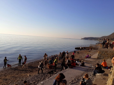 A sunny and lucky weekend near seaside