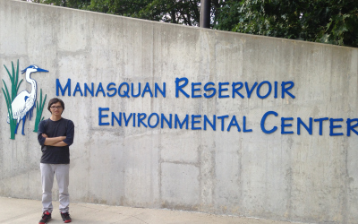 During scholar summer trip in the Manasquan Reservoir Env. Center organized by Rutgers University