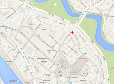 map with meeting point