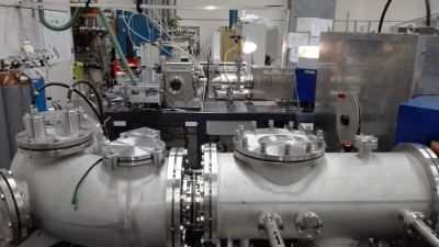 A side view of the Mini CArbon Dating System of the ETH Laboratory of Ion Beam Physics in the ETH Zurich, Hönggerberg