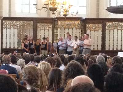Choir performance on Paleomusicology concert